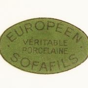 Lot 6 old fish plates, Sofafils porcelain