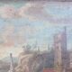Coastal Landscape, Oil On Canvas, Italy, 18th Century