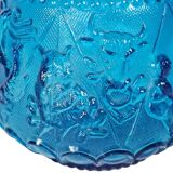 Empoli glass - Vintage vase - Zodiac - clear blue - Italy - 1960s