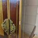 Vintage Chinese cabinet with gold leaf and flowers / oriental cabinet