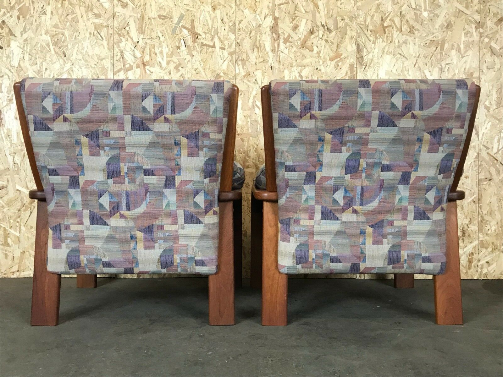 2x 60s 70s Teak Easy Chair Olsen & Laursen Danish Design Denmark