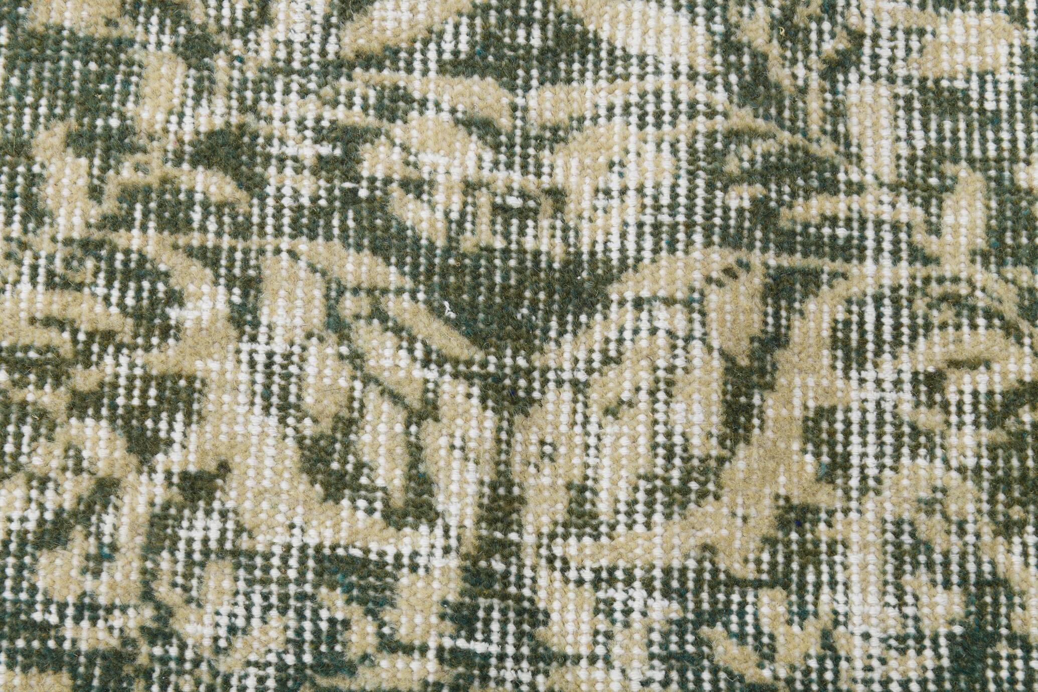 6x8 Vintage Green & Red Oriental Persian Rug, 172x252Cm