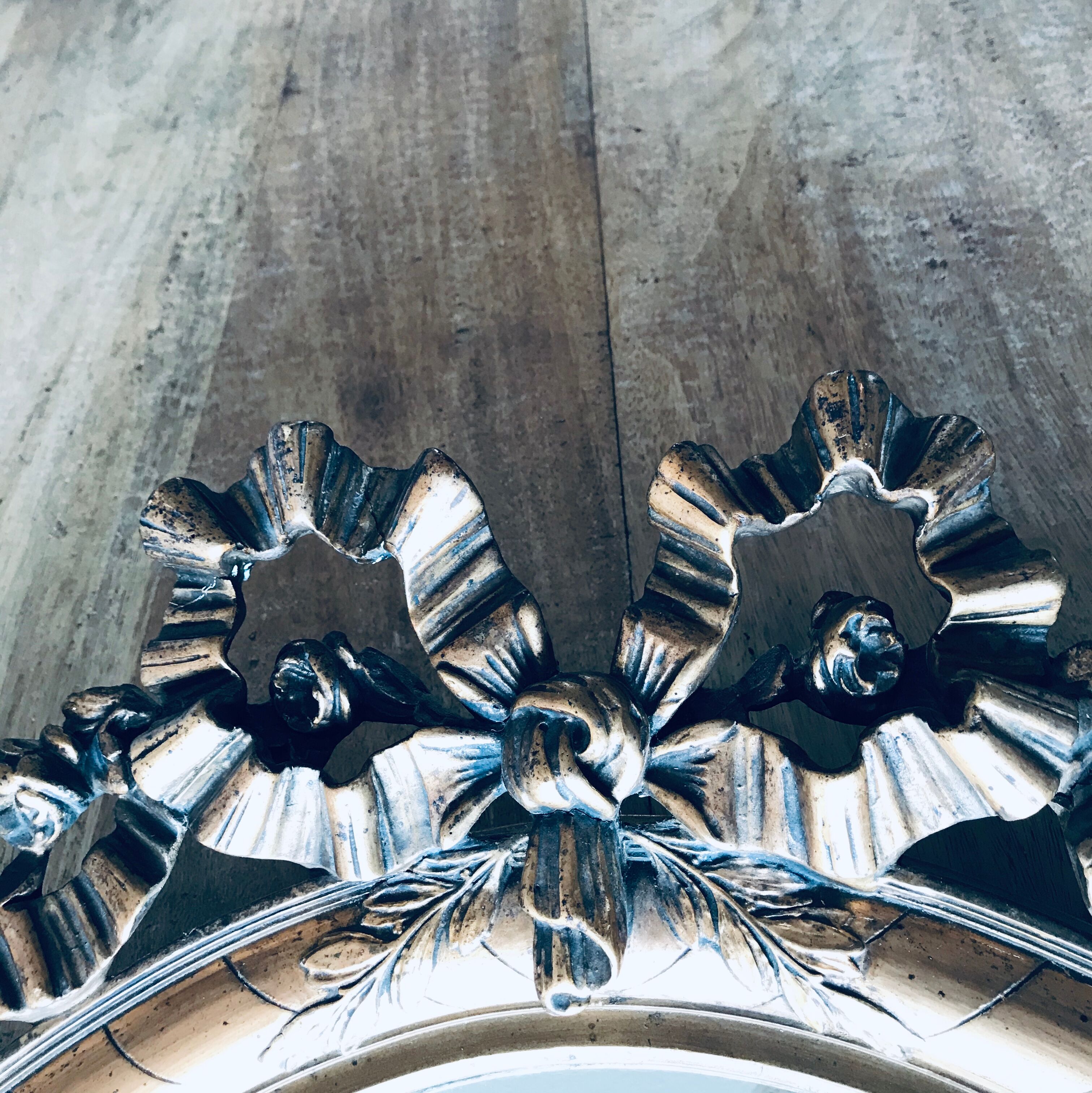 1900 mirror with beveled knot - 80x62cm