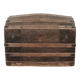 Malle de victorienne, coffre de voyage à vapeur, XIXème.