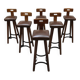 Vintage design 70’s wooden bars tools T-back Brutalist