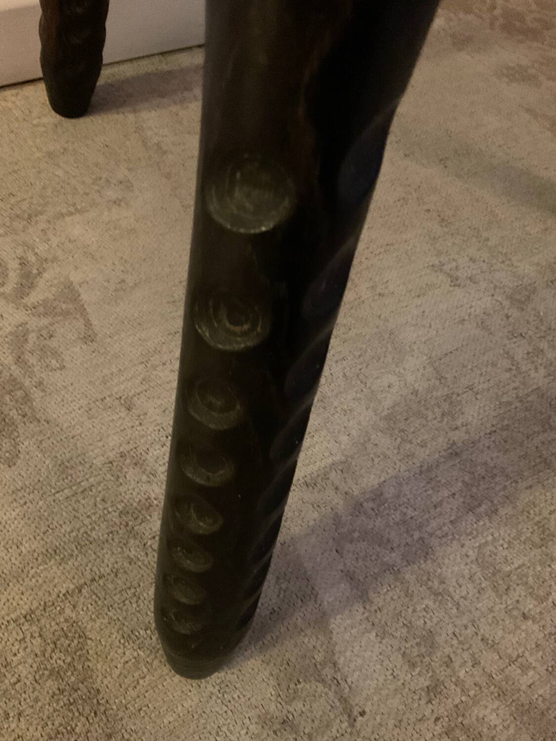 Vintage Brutalist Coffee Table in Solid Wood