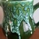 Magnificent Vintage Barbotine Jug – Relief Peach Decoration (H 18cm)