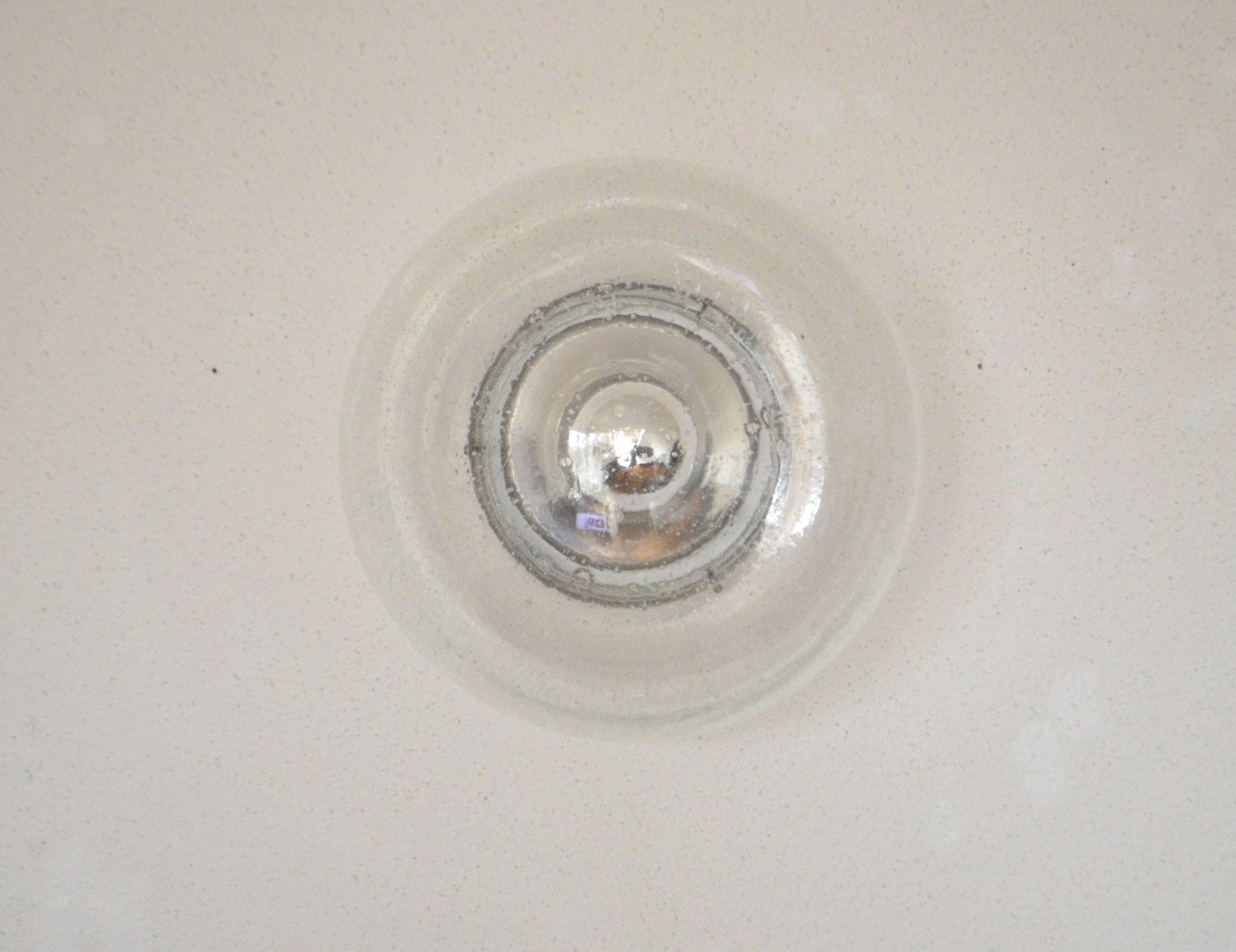 Glass wall lamp from the 60s/70s Glashütte Limburg