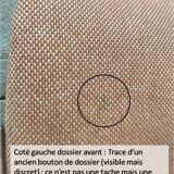 Office chair sled chrome and tweed