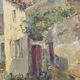 Augizeau Gabriel Large Oil on Canvas Signed Titled Sigournais Vendée