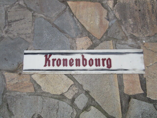 Enseigne publicitaire ancienne biere kronenbourg