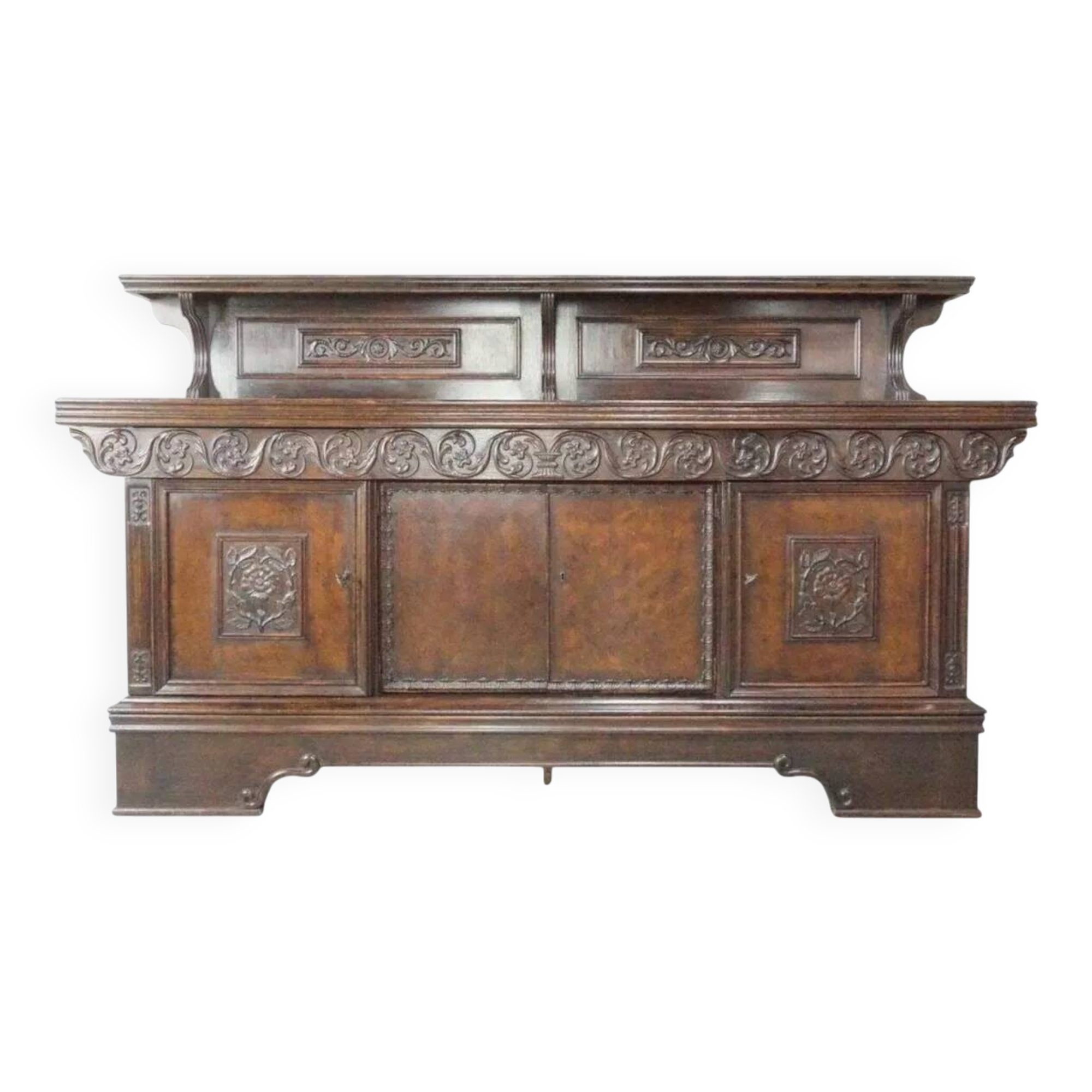 Brown oak sideboard, 1890s