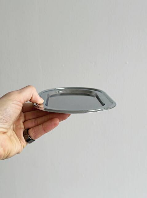 Small vintage tray in lightweight metal
