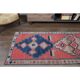 Tapis en laine et coton fait main Oushak turc des années 1970, 104x307.
