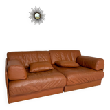DESEDE ds 76 vintage design camel leather 2-seater sofa