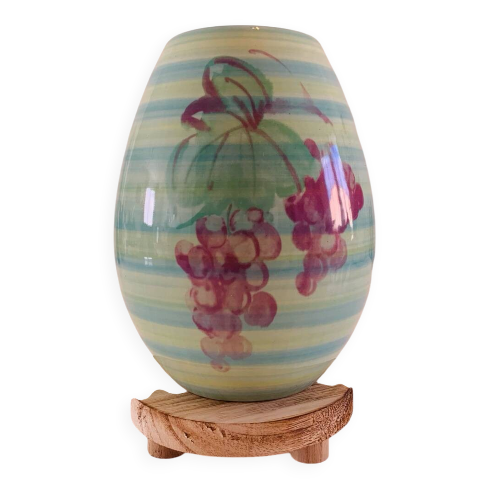 Lunéville earthenware vase