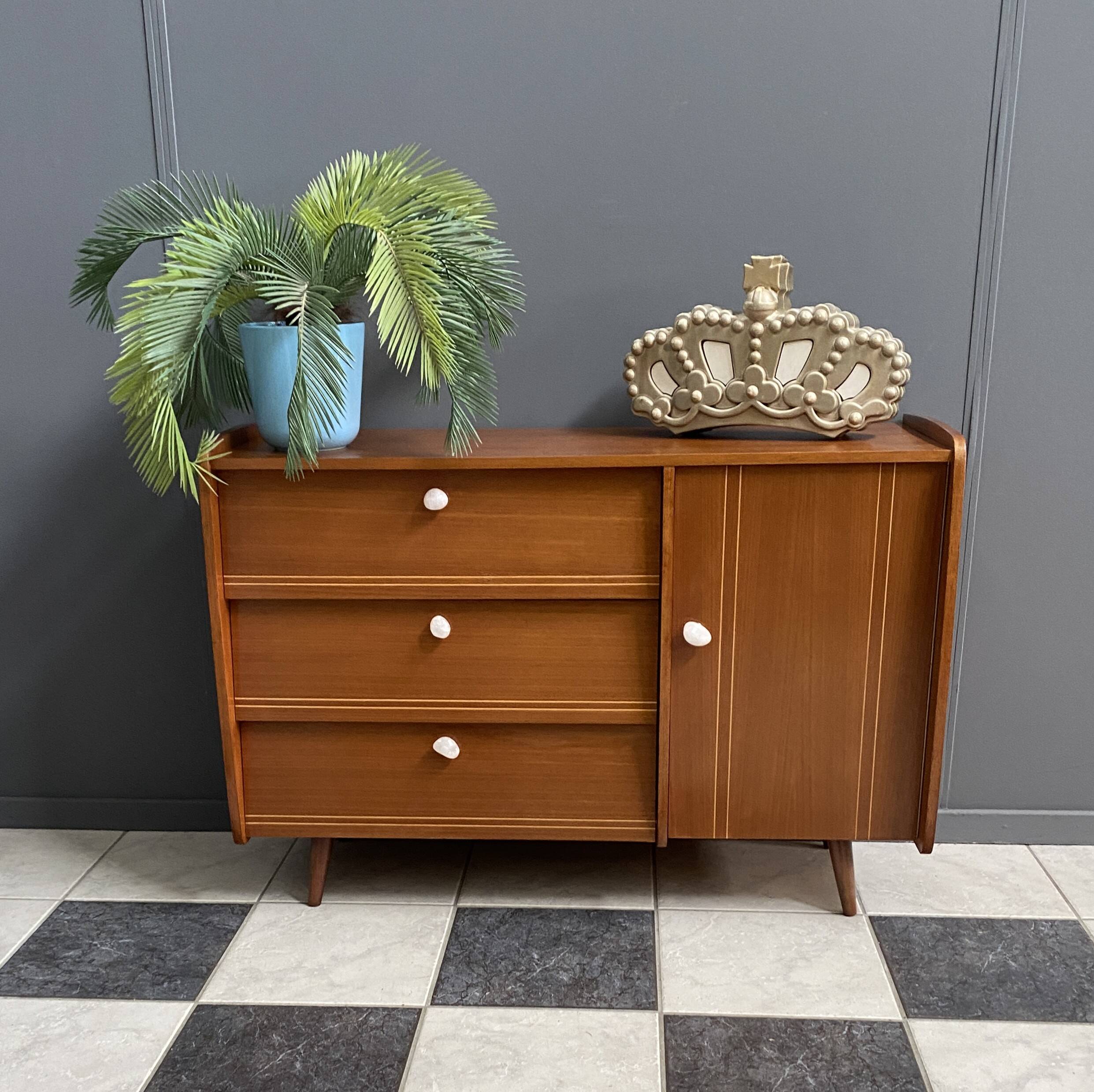 1960s wood Schoe cabinet