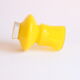 Space age yellow vase by Bo Borgstrom for Aseda Sweden 1960s