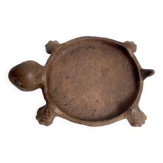 Raw cast iron pocket tray, turtle 10 cm