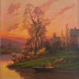 Suite de 4 tableaux hst "les quatre saisons" par l. lartigan xix° / xx°