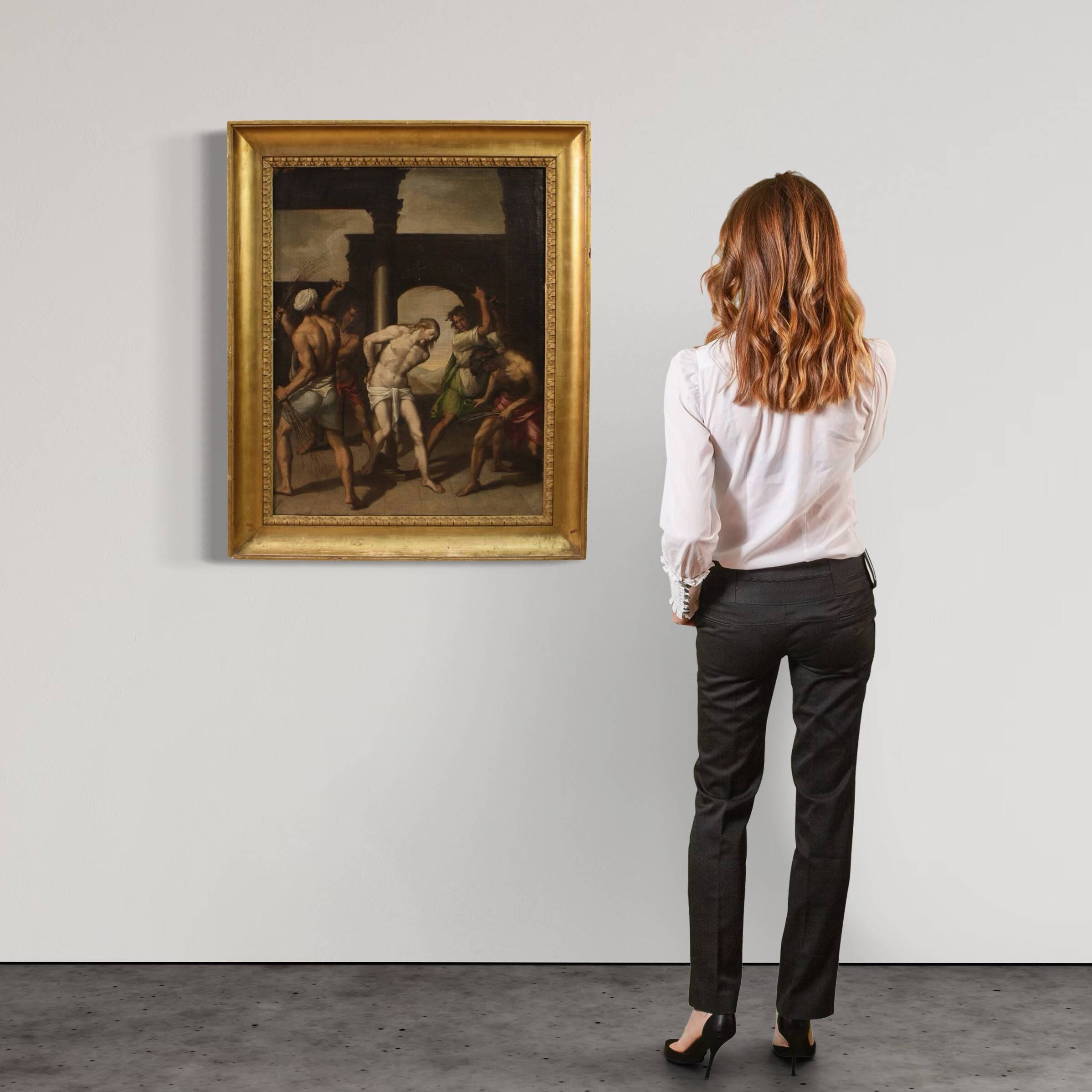 17th century Italian painting, Flagellation of Christ