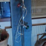Vintage floor lamp 3 chrome spots France 1970