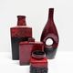 Set of four modernist ceramic vases. Germany, 1960s and 1970s.