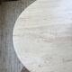 Travertine dining table 1970 Italy Tobia Scarpa