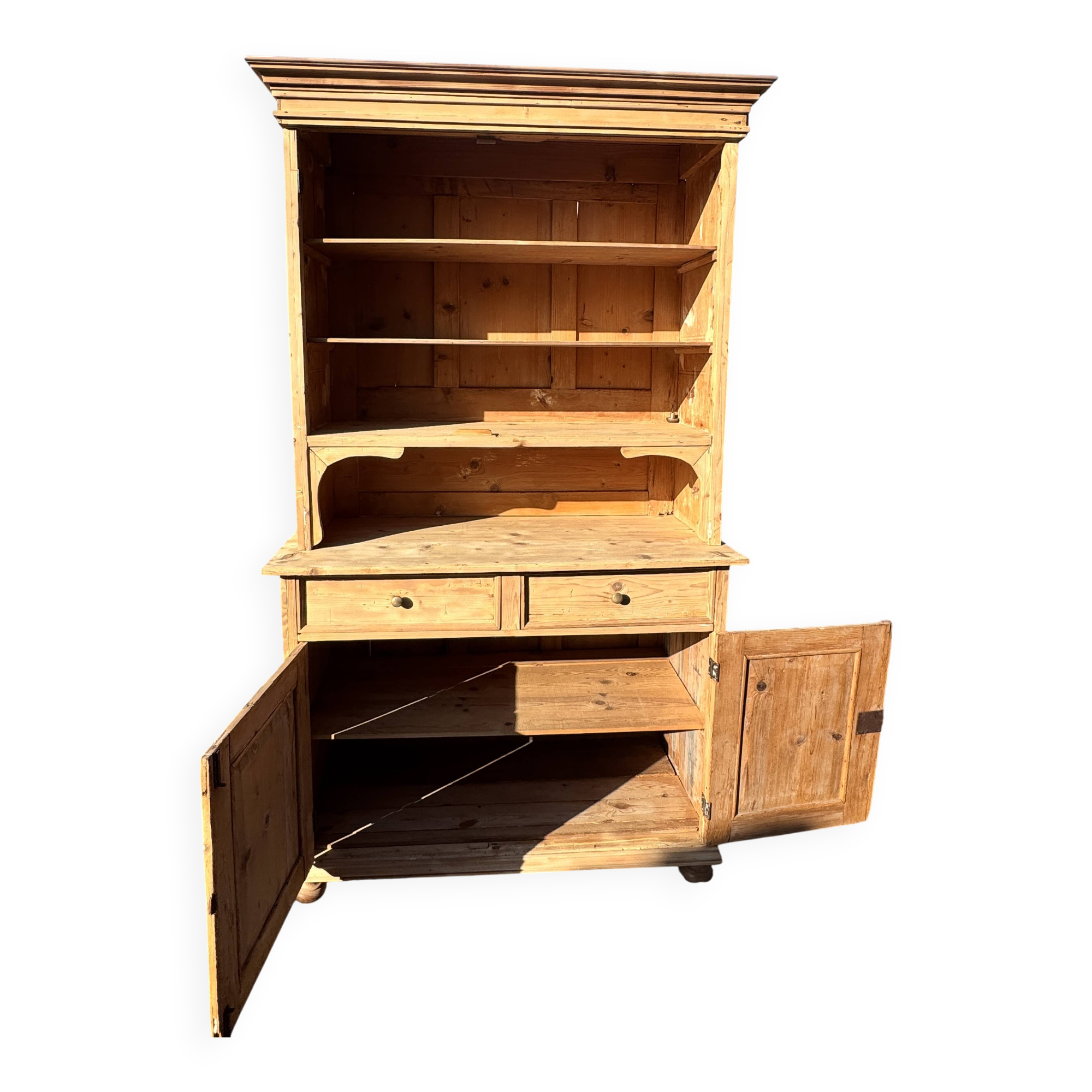 Display cabinet, two-body sideboard.
