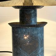 LAMPE Coeur ZINC Vintage