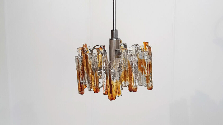 Murano glass chandelier by Carlo Nason for AV Mazzega, Italy 1970