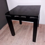 Pair of black square coffee table