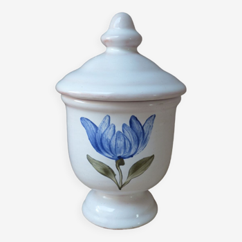 Faience of Biot small pot with herbs of Provence France