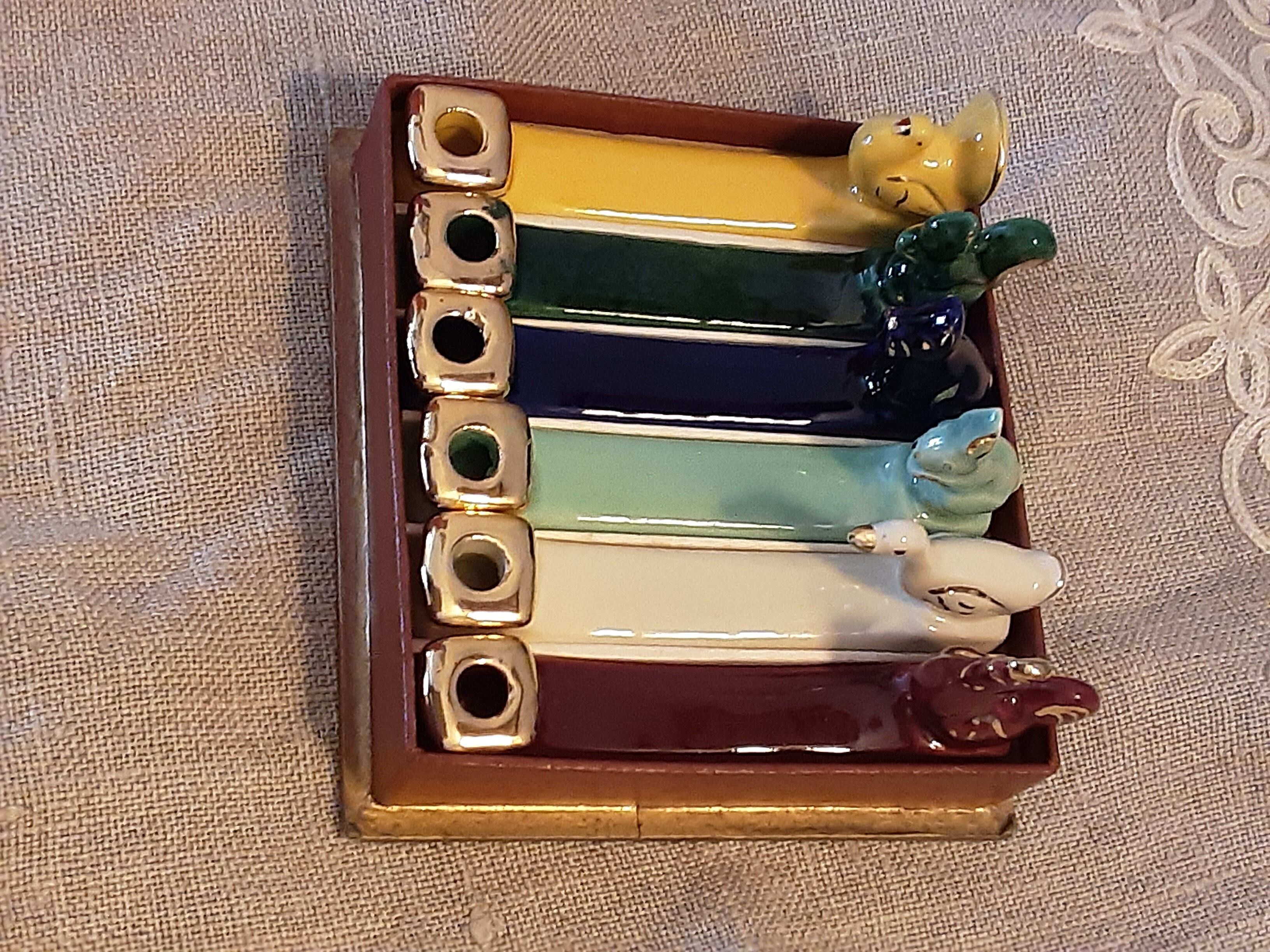 Vintage knife holder, Faïencerie St Clément