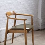 Chaise Arne Wahl Iversen ST-750 en orme, années 1960, Danemark