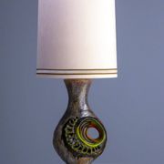 Vintage ceramic table lamp, Walter Gerhards lamp, 1970s