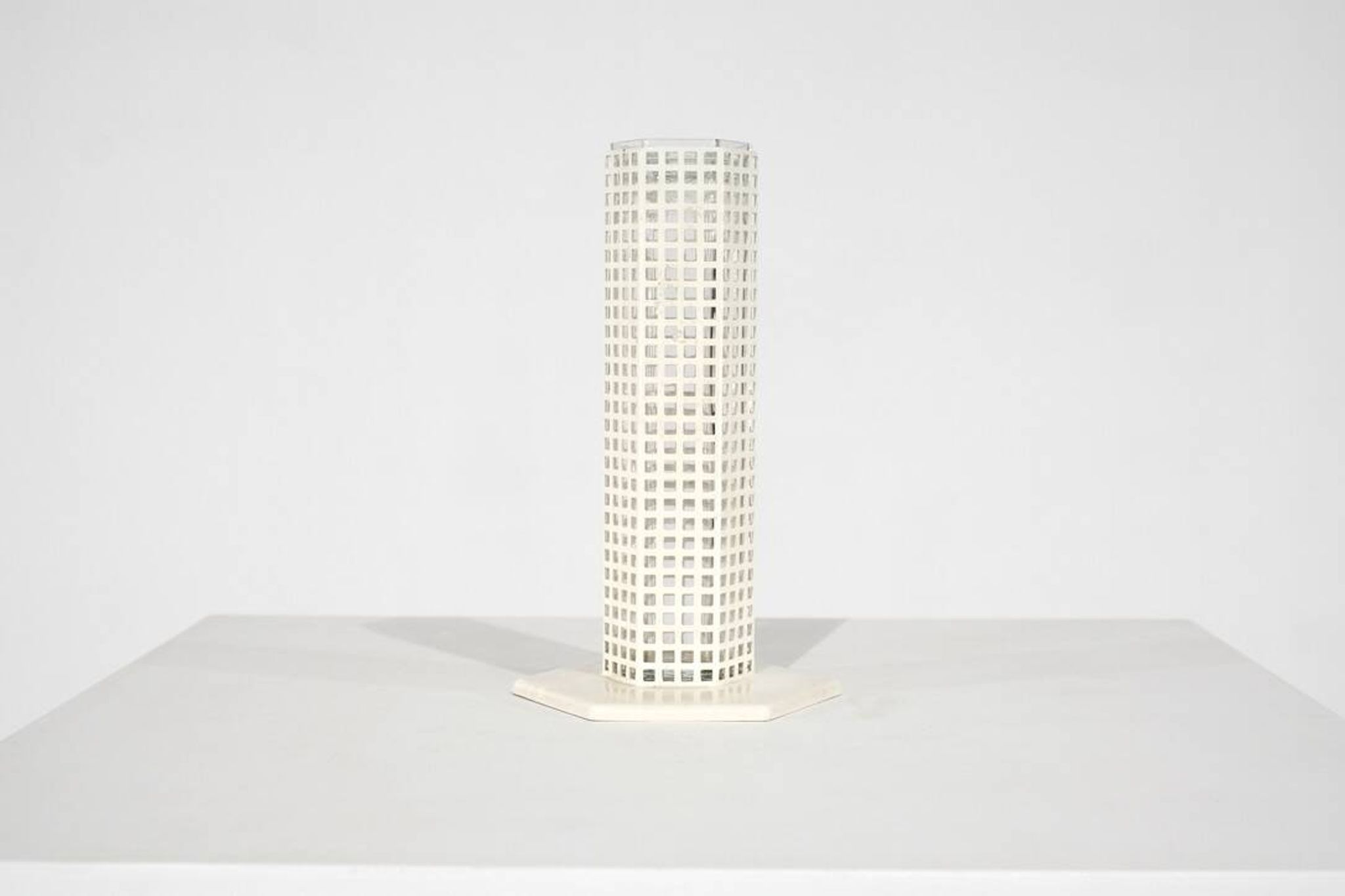 "Skyscraper" vase by Josef Hoffmann for Bieffeplast, Italy, 1980s.