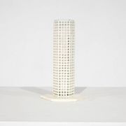 "Skyscraper" vase by Josef Hoffmann for Bieffeplast, Italy, 1980s.