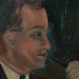 Portrait of a man with a pipe