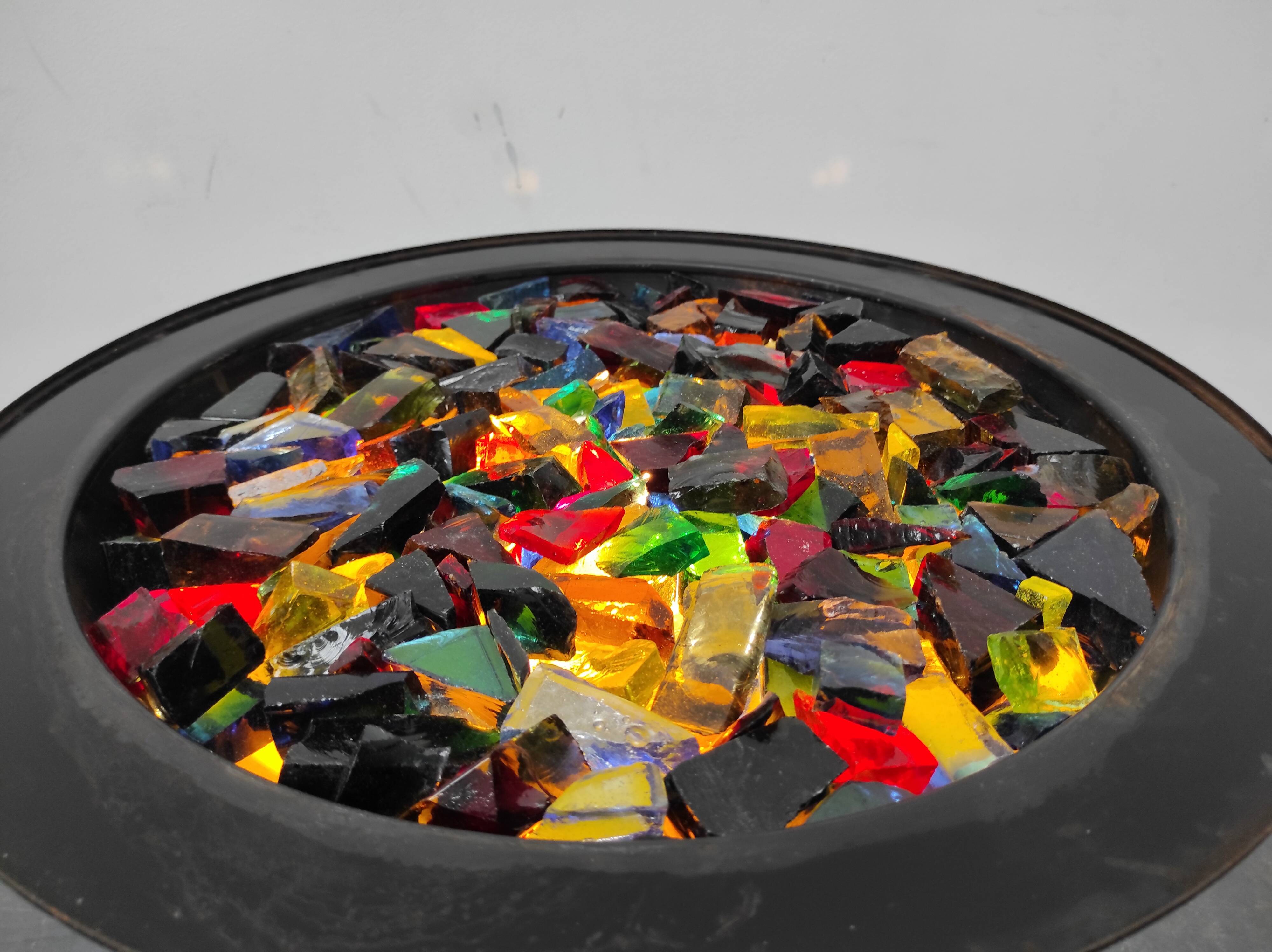 Illuminated 1950s coffee table