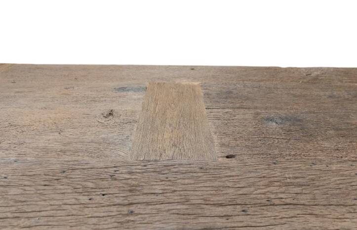 400 × 120 Reclaimed Oak Dining Table : Rustic Barn Wood, Handmade