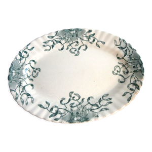 plat ovale art nouveau,