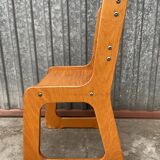 Small child school chair baby desk chair design 70s Montessori