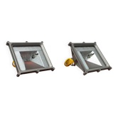 Italian vintage wall sconces Lingotto by Renzo Piano for iGuzzini, set of 2