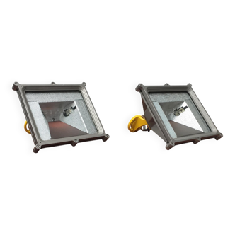 Italian vintage wall sconces Lingotto by Renzo Piano for iGuzzini, set of 2