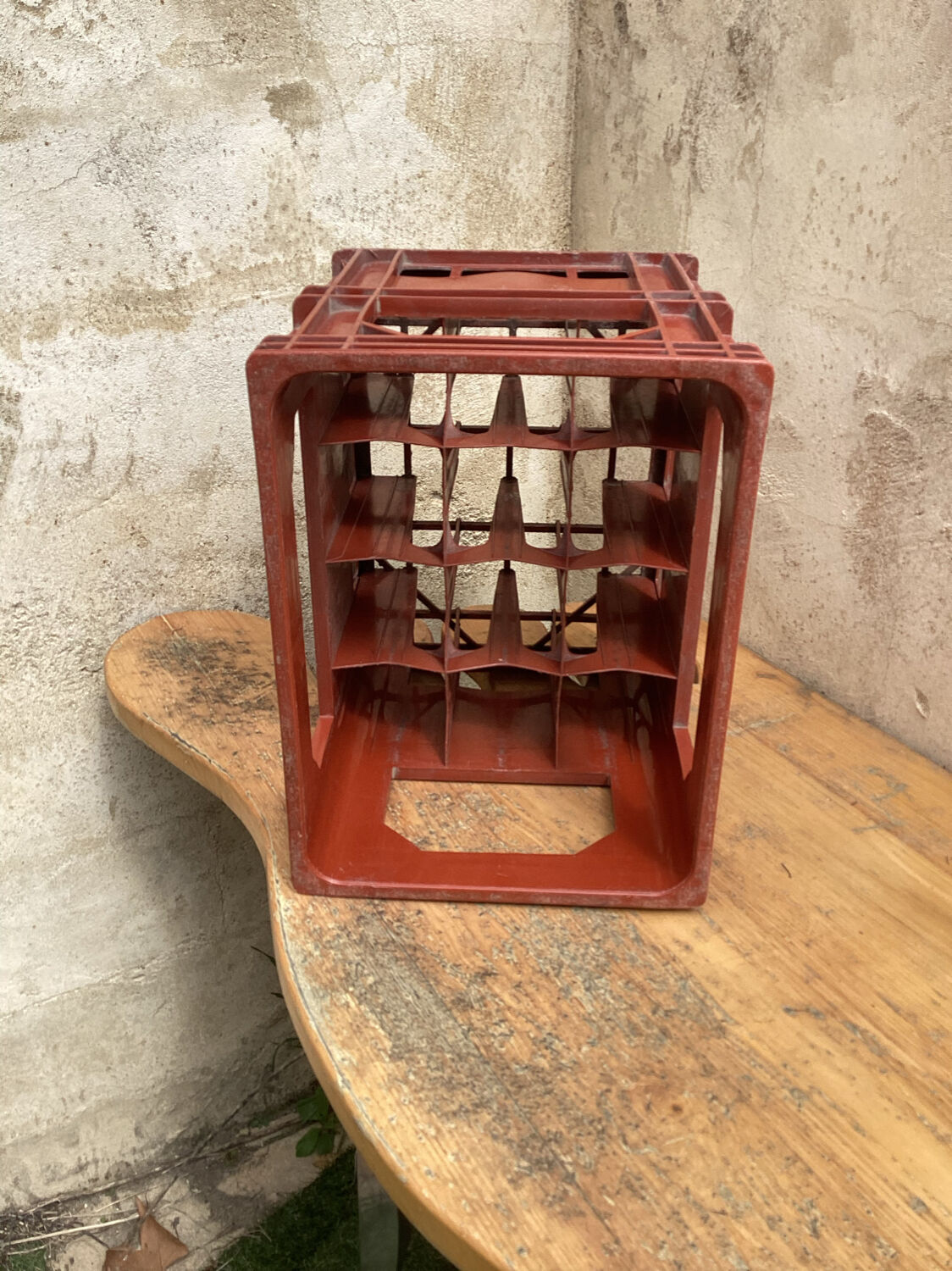 Vintage bottle locker CFP France Plastic Crate