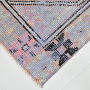 Tapis de couloir vintage bleu clair