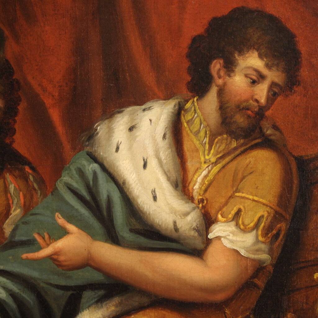 French painting of the 19th century: Solomon and the Queen of Sheba