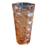 Vase en verre rosaline