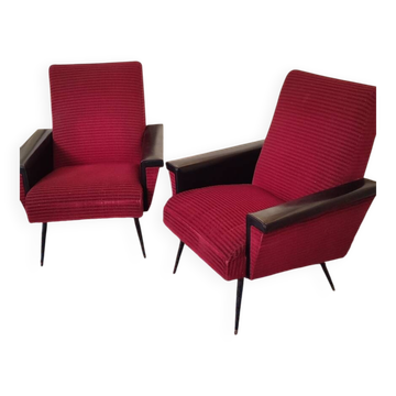 Paire de fauteuils 1970
